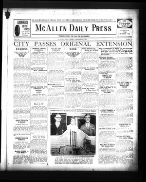 McAllen Daily Press (McAllen, Tex.), Vol. 7, No. 11, Ed. 1 Friday, December 30, 1927