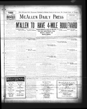 McAllen Daily Press (McAllen, Tex.), Vol. 6, No. 115, Ed. 1 Thursday, May 13, 1926