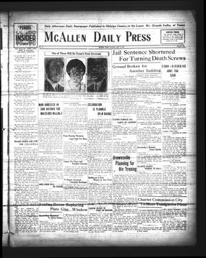 McAllen Daily Press (McAllen, Tex.), Vol. 5, No. 162, Ed. 1 Thursday, July 8, 1926