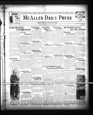 McAllen Daily Press (McAllen, Tex.), Vol. 6, No. 203, Ed. 1 Friday, August 26, 1927