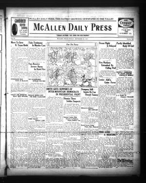 McAllen Daily Press (McAllen, Tex.), Vol. 6, No. 227, Ed. 1 Sunday, September 25, 1927