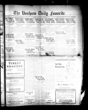 The Bonham Daily Favorite (Bonham, Tex.), Vol. 27, No. 124, Ed. 1 Saturday, November 29, 1924