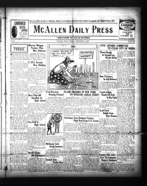 McAllen Daily Press (McAllen, Tex.), Vol. 6, No. 223, Ed. 1 Tuesday, September 20, 1927