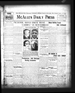 McAllen Daily Press (McAllen, Tex.), Vol. 5, No. 133, Ed. 1 Thursday, June 3, 1926