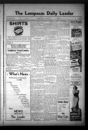 Primary view of object titled 'The Lampasas Daily Leader (Lampasas, Tex.), Vol. 34, No. 265, Ed. 1 Saturday, January 15, 1938'.