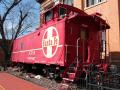 Photograph: Sante Fe Caboose at the Layland Museum, Cleburne