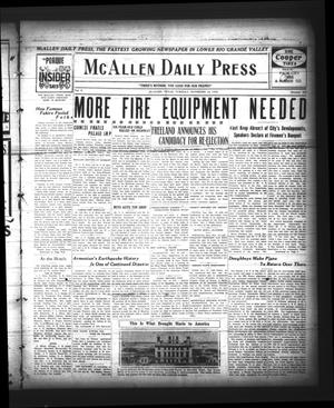 McAllen Daily Press (McAllen, Tex.), Vol. 5, No. 273, Ed. 1 Tuesday, November 16, 1926