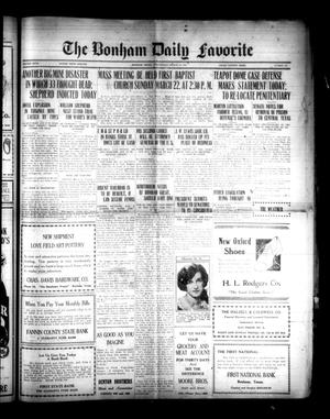 The Bonham Daily Favorite (Bonham, Tex.), Vol. 27, No. 217, Ed. 1 Wednesday, March 18, 1925