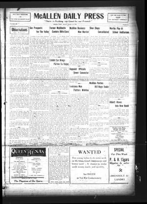 McAllen Daily Press (McAllen, Tex.), Vol. 6, No. 14, Ed. 1 Monday, January 18, 1926