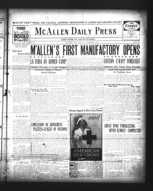 McAllen Daily Press (McAllen, Tex.), Vol. 5, No. 278, Ed. 1 Monday, November 22, 1926
