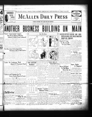 McAllen Daily Press (McAllen, Tex.), Vol. 6, No. 255, Ed. 1 Thursday, October 27, 1927