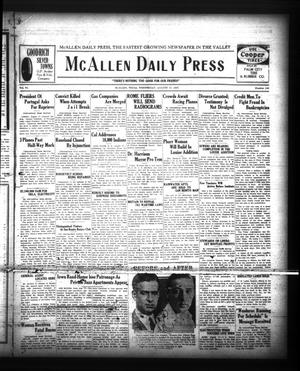 Primary view of object titled 'McAllen Daily Press (McAllen, Tex.), Vol. 6, No. 195, Ed. 1 Wednesday, August 17, 1927'.