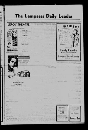 Primary view of object titled 'The Lampasas Daily Leader (Lampasas, Tex.), Vol. 35, No. 107, Ed. 1 Saturday, July 9, 1938'.
