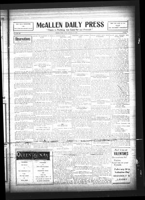 McAllen Daily Press (McAllen, Tex.), Vol. 6, No. 44, Ed. 1 Friday, February 19, 1926