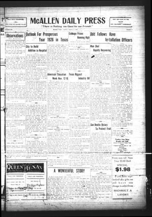 McAllen Daily Press (McAllen, Tex.), Vol. 6, No. 3, Ed. 1 Tuesday, January 5, 1926