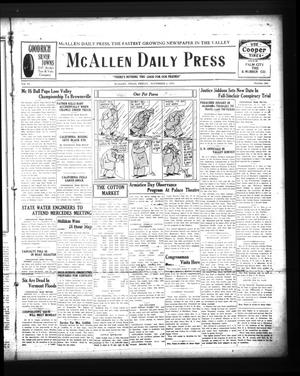 McAllen Daily Press (McAllen, Tex.), Vol. 6, No. 262, Ed. 1 Friday, November 4, 1927