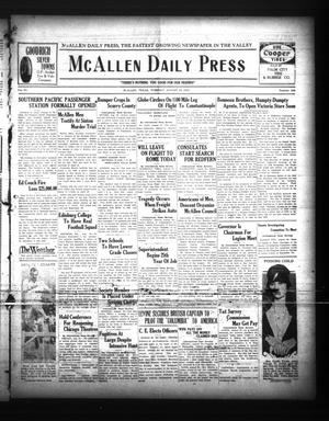 McAllen Daily Press (McAllen, Tex.), Vol. 6, No. 206, Ed. 1 Tuesday, August 30, 1927