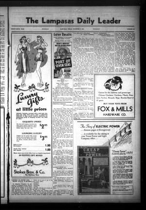 The Lampasas Daily Leader (Lampasas, Tex.), Vol. 35, No. 265, Ed. 1 Thursday, December 8, 1938
