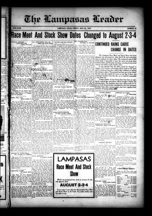 The Lampasas Leader (Lampasas, Tex.), Vol. 50, No. 42, Ed. 1 Friday, July 29, 1938
