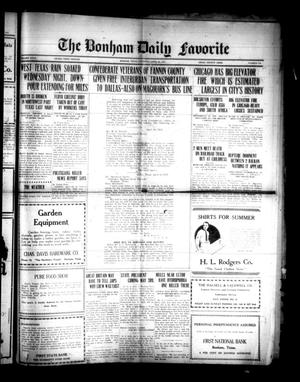 The Bonham Daily Favorite (Bonham, Tex.), Vol. 27, No. 248, Ed. 1 Thursday, April 23, 1925