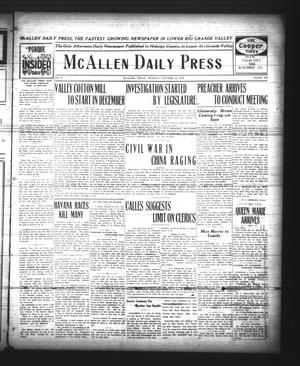 McAllen Daily Press (McAllen, Tex.), Vol. 5, No. 248, Ed. 1 Monday, October 18, 1926