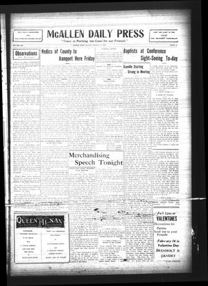 McAllen Daily Press (McAllen, Tex.), Vol. 6, No. 37, Ed. 1 Thursday, February 11, 1926