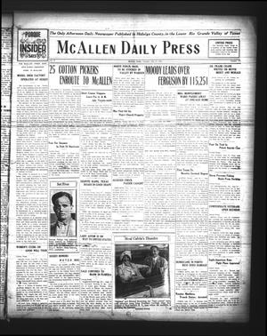 McAllen Daily Press (McAllen, Tex.), Vol. 5, No. 178, Ed. 1 Tuesday, July 27, 1926