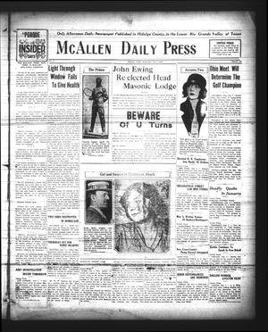 McAllen Daily Press (McAllen, Tex.), Vol. 5, No. 161, Ed. 1 Wednesday, July 7, 1926
