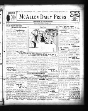McAllen Daily Press (McAllen, Tex.), Vol. 6, No. 245, Ed. 1 Sunday, October 16, 1927