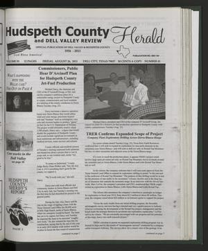 Primary view of object titled 'Hudspeth County Herald and Dell Valley Review (Dell City, Tex.), Vol. 55, No. 41, Ed. 1 Friday, August 26, 2011'.