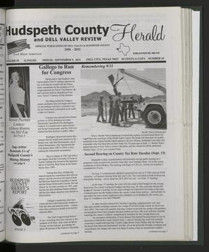 Primary view of object titled 'Hudspeth County Herald and Dell Valley Review (Dell City, Tex.), Vol. 55, No. 43, Ed. 1 Friday, September 9, 2011'.