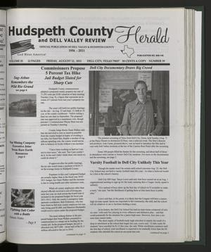 Primary view of object titled 'Hudspeth County Herald and Dell Valley Review (Dell City, Tex.), Vol. 55, No. 39, Ed. 1 Friday, August 12, 2011'.