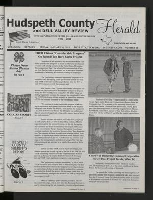 Hudspeth County Herald and Dell Valley Review (Dell City, Tex.), Vol. 56, No. 10, Ed. 1 Friday, January 20, 2012