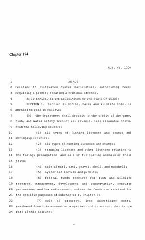 86th Texas Legislature, Regular Session, House Bill 1300, Chapter 174