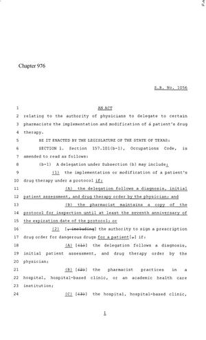 86th Texas Legislature, Regular Session, Senate Bill 1056, Chapter 976