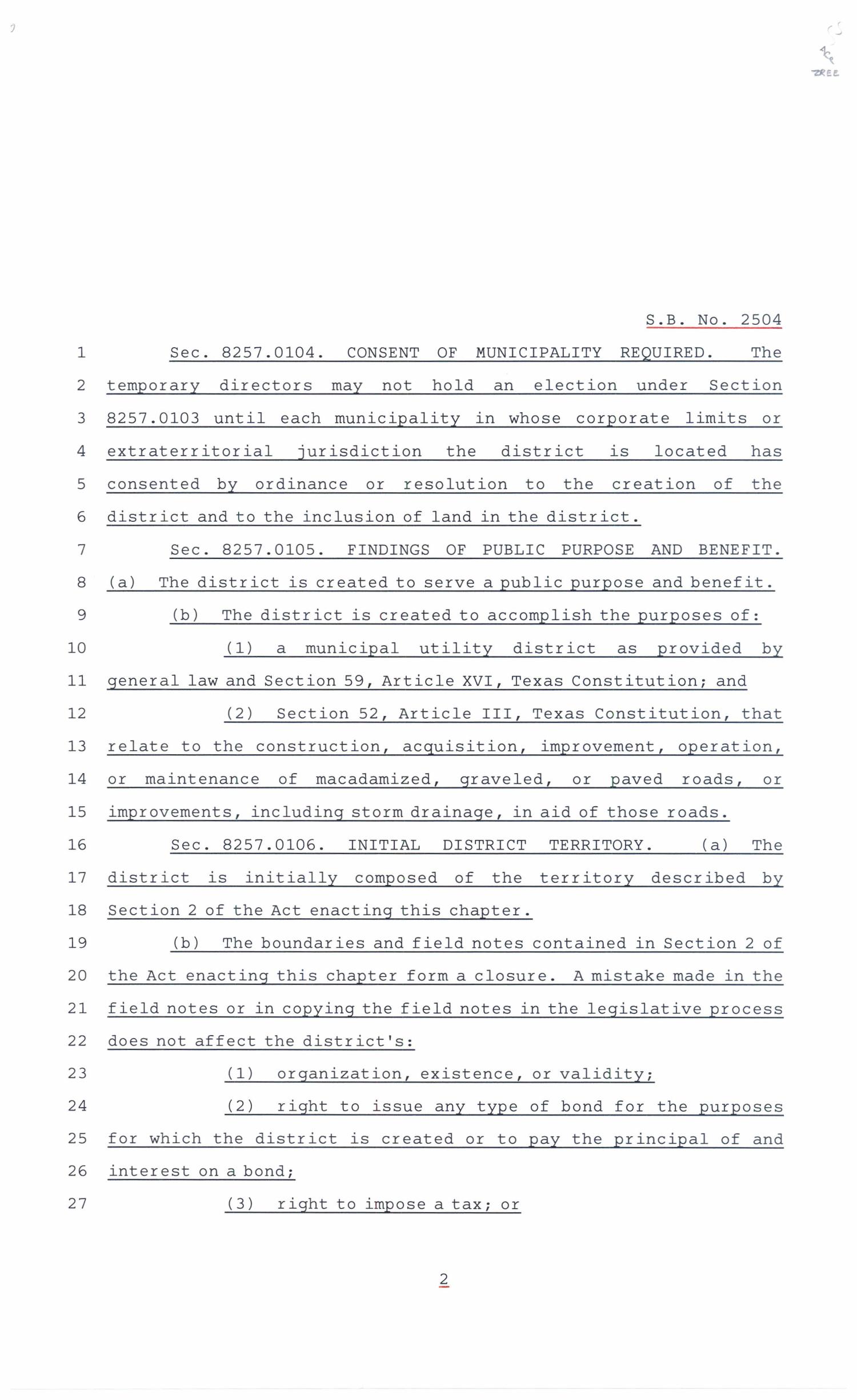 86th Texas Legislature, Regular Session, Senate Bill 2504, Chapter 104
                                                
                                                    [Sequence #]: 2 of 39
                                                