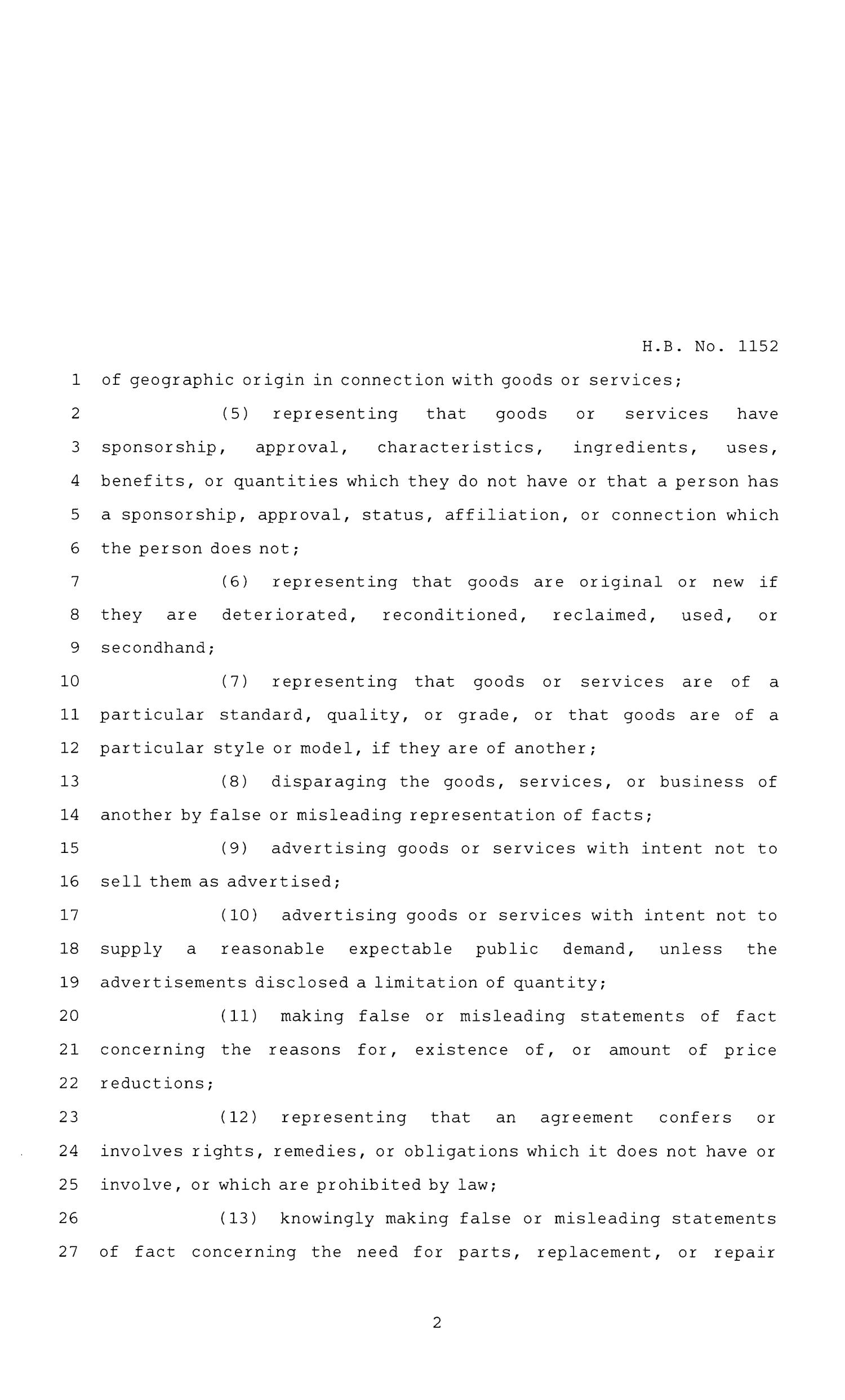 86th Texas Legislature, Regular Session, House Bill 1152, Chapter 759
                                                
                                                    [Sequence #]: 2 of 10
                                                