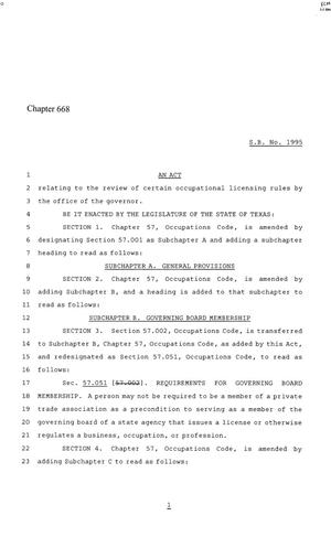 86th Texas Legislature, Regular Session, Senate Bill 1995, Chapter 668