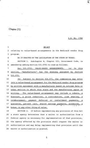 86th Texas Legislature, Regular Session, Senate Bill 1780, Chapter 272