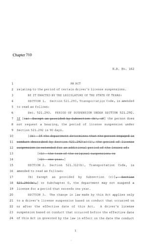 86th Texas Legislature, Regular Session, House Bill 162, Chapter 710