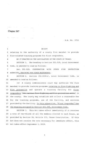 86th Texas Legislature, Regular Session, House Bill 3753, Chapter 387