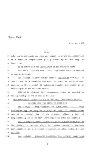 86th Texas Legislature, Regular Session, House Bill 2477, Chapter 1246