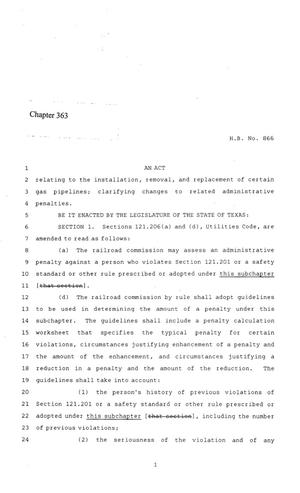 86th Texas Legislature, Regular Session, House Bill 866, Chapter 363