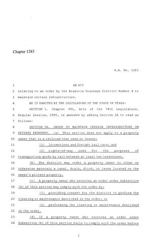 86th Texas Legislature, Regular Session, House Bill 1263, Chapter 1283