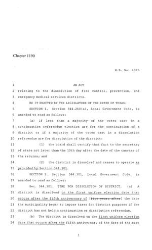 86th Texas Legislature, Regular Session, House Bill 4075, Chapter 1190
