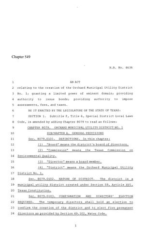 86th Texas Legislature, Regular Session, House Bill 4636, Chapter 549