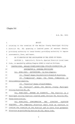 86th Texas Legislature, Regular Session, House Bill 3211, Chapter 541