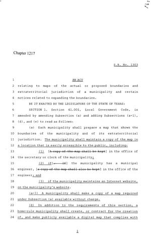 86th Texas Legislature, Regular Session, Senate Bill 1303, Chapter 1217