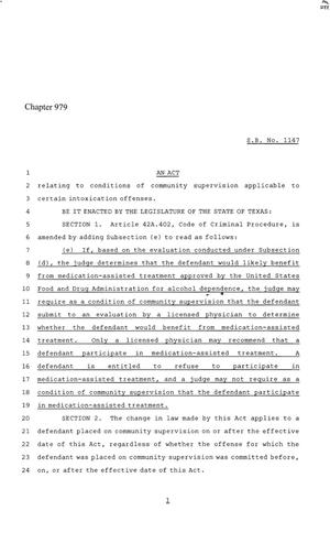 86th Texas Legislature, Regular Session, Senate Bill 1147, Chapter 979