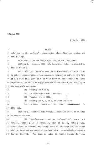 86th Texas Legislature, Regular Session, Senate Bill 1336, Chapter 558